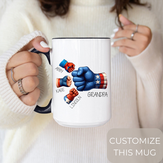 Dad Super Hero Custom Mug