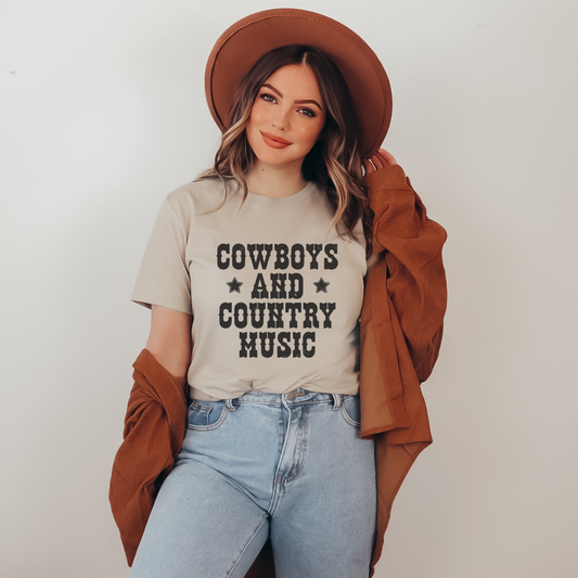 Cowboys and Country Music Tee