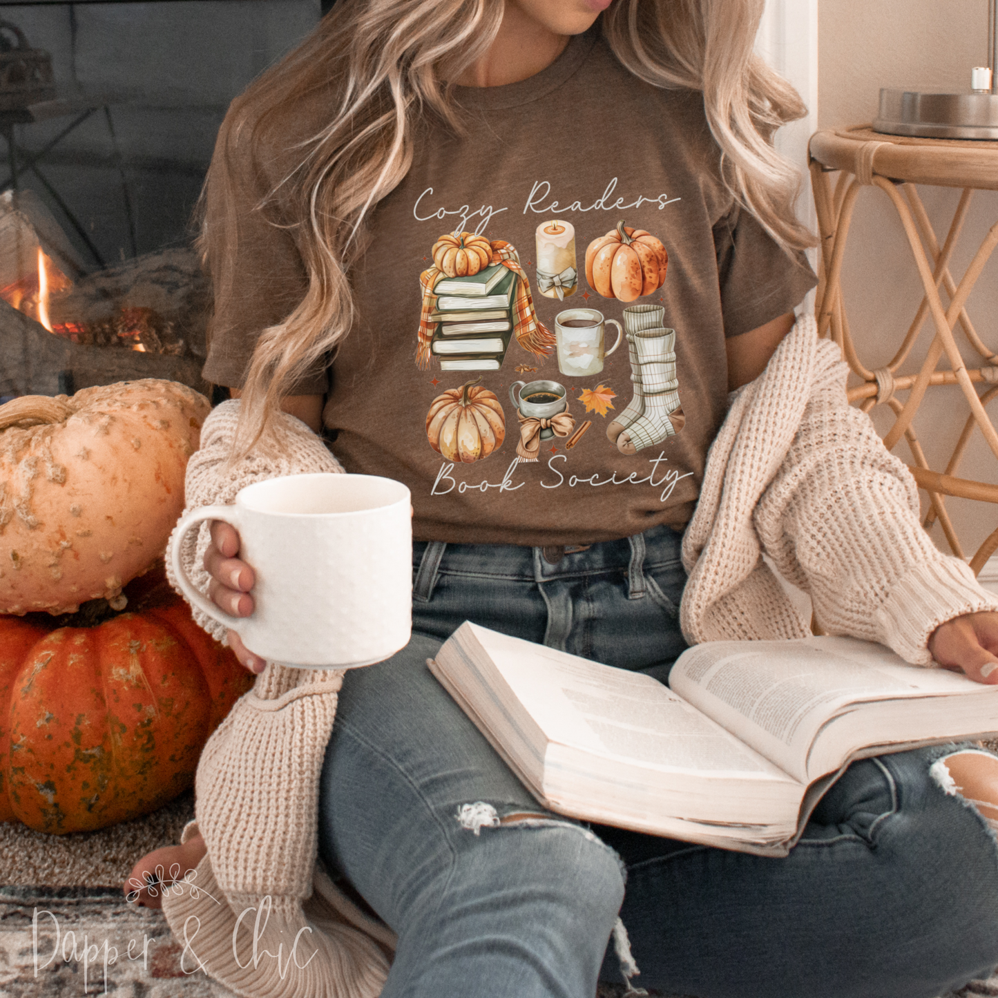 Cozy Readers Book Society Tee