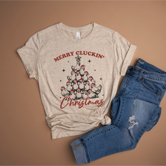 Merry Cluckin' Christmas Tee