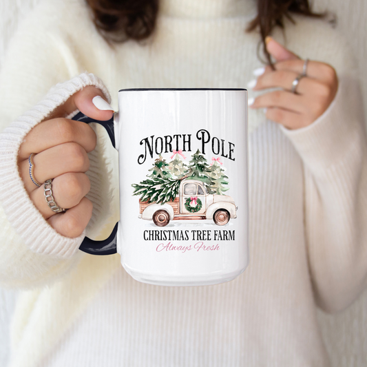 North Pole Christmas Tree Farm Mug