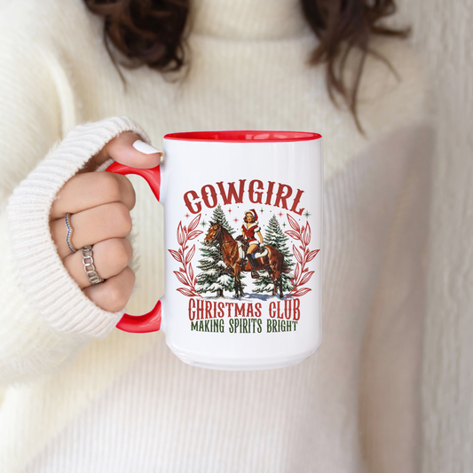 Cowgirl Christmas Club Mug