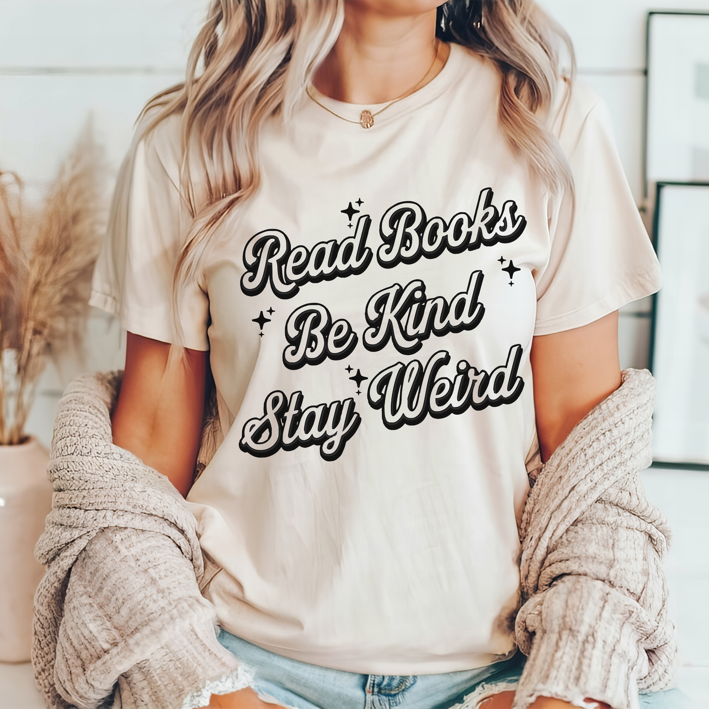 Read Books Be Kind Stay Weird Tee