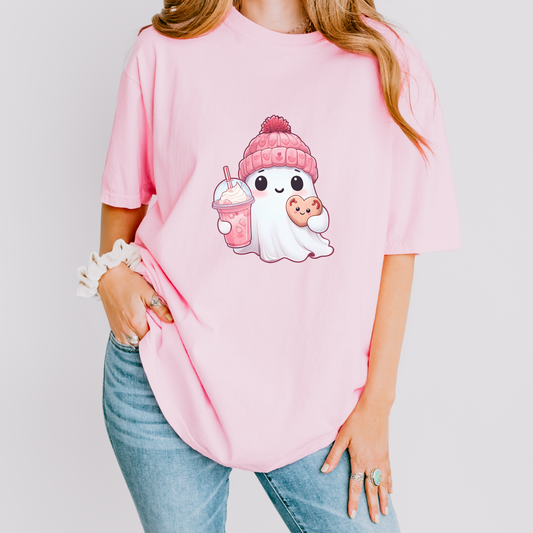 Cutie Pink Ghost Tee