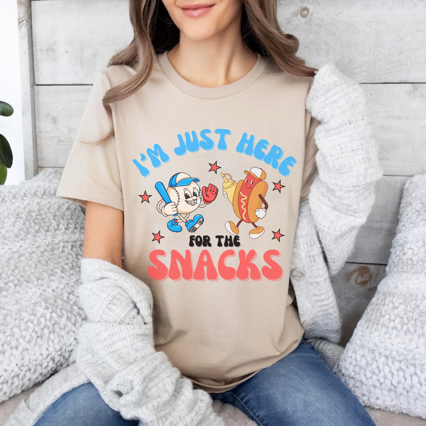 I'm Just Here For the Snacks Tee